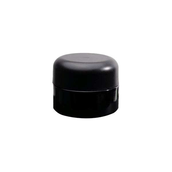 Glossy Black Glass Concentrate Containers