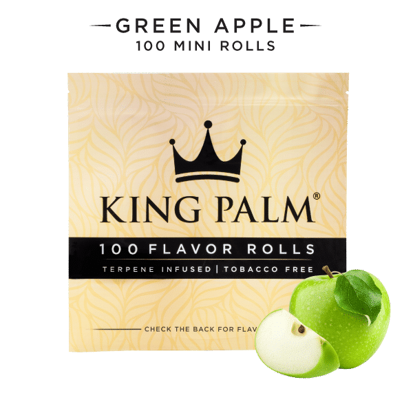 100 Mini Rolls - Green Apple