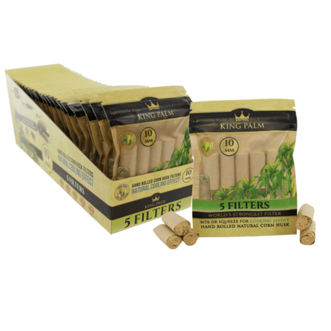 5 Corn Husk Filters (10mm) - Display Box - 24 Units Per Display
