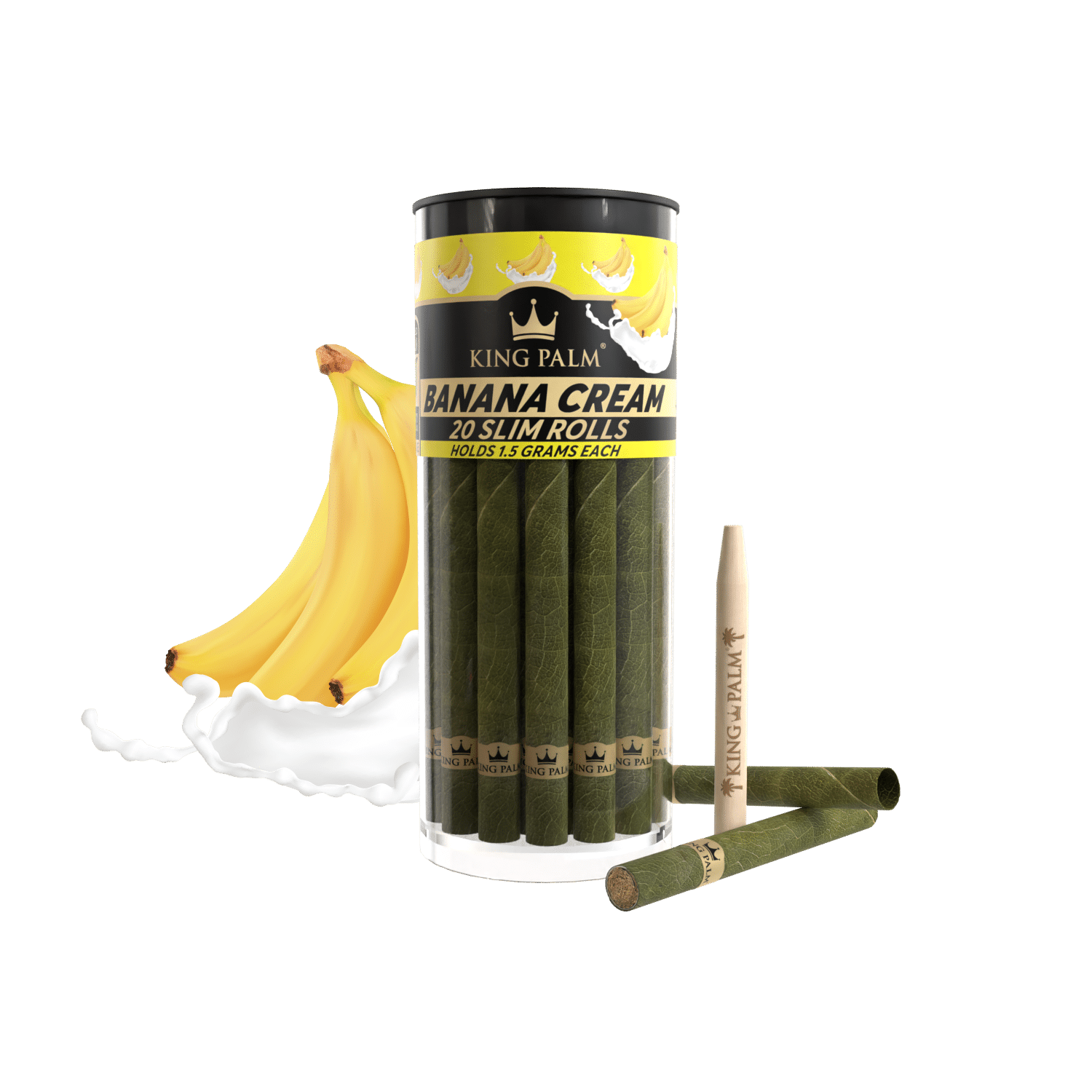 Banana cream- 20 slim rolls_front stack 2