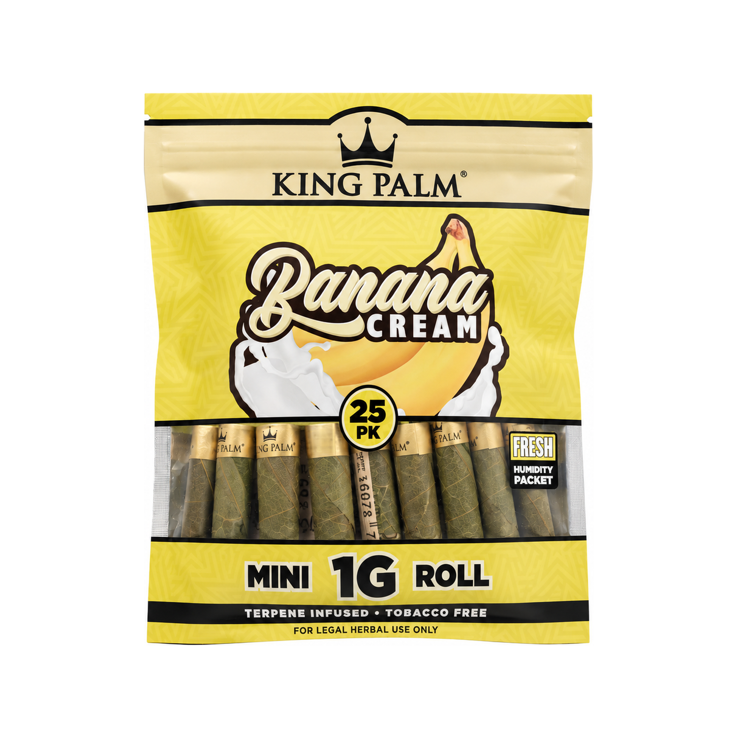 25 Mini Rolls - Banana Cream