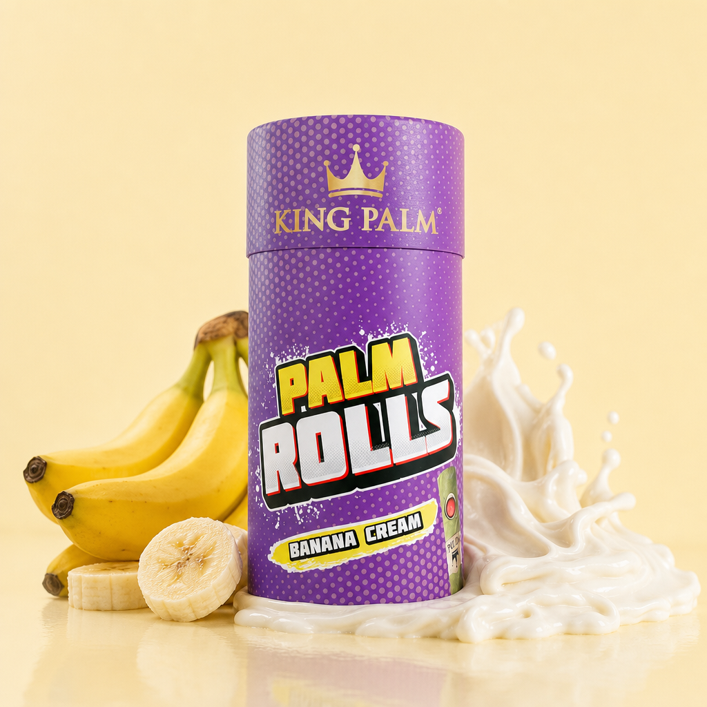 Banana Cream Palm Rolls paper tube packaging