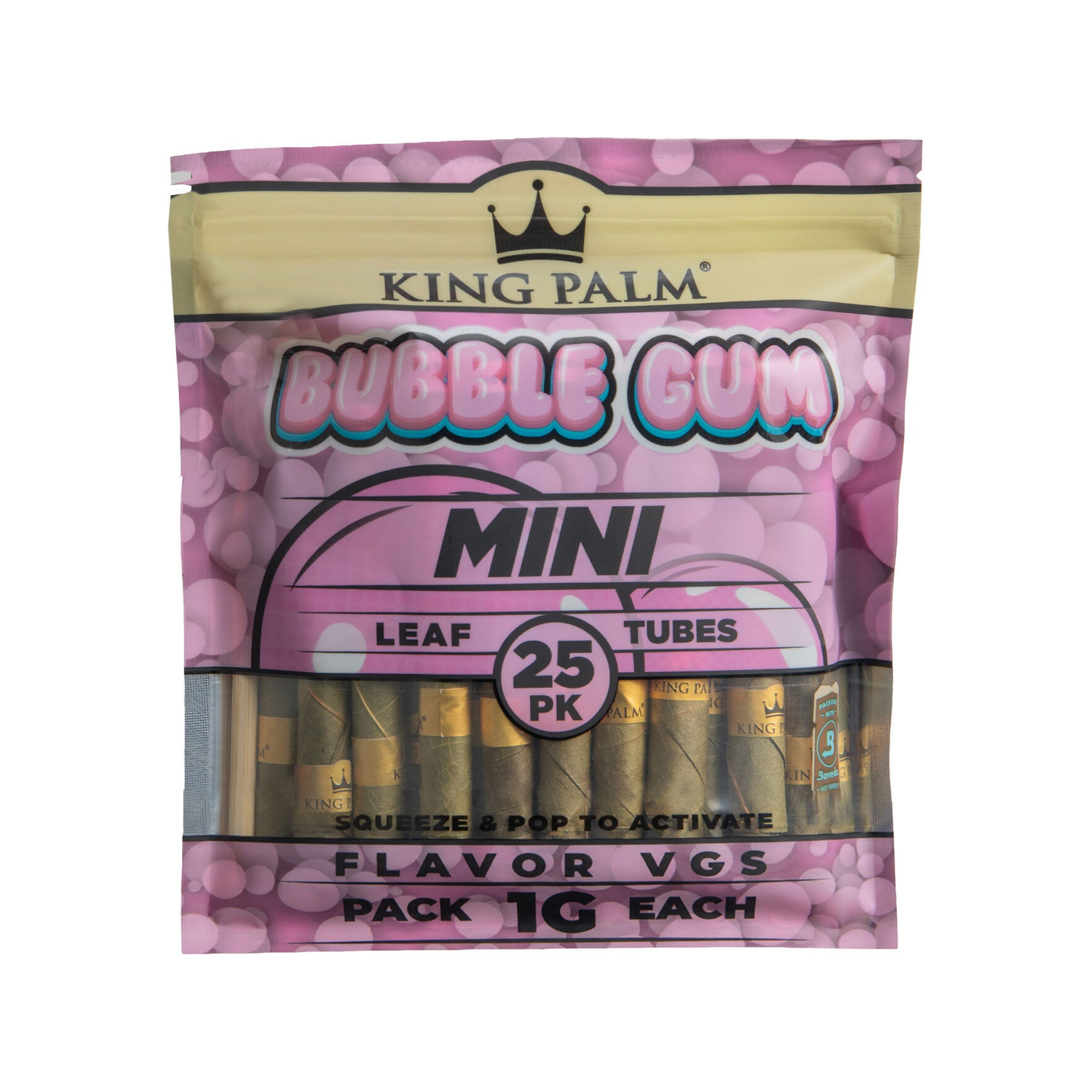 25 Mini Rolls - Bubble Gum