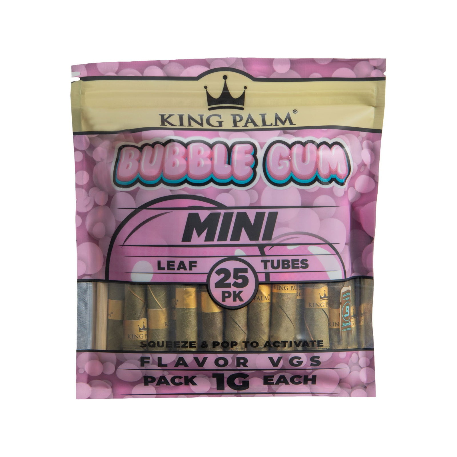 25 Mini Rolls - Bubble Gum