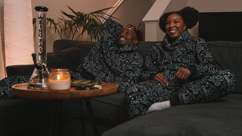 Crowned Palm Jumpsuit Set