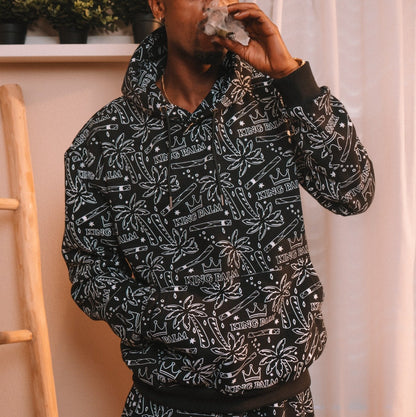 Crowned Palm Jumpsuit Hoodie