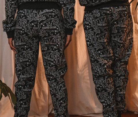 Crowned Palm Jumpsuit Pants