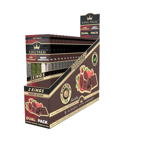 2 King Rolls - Dual Pack - Pomegranate & Chocolate - 20 Units Per Display