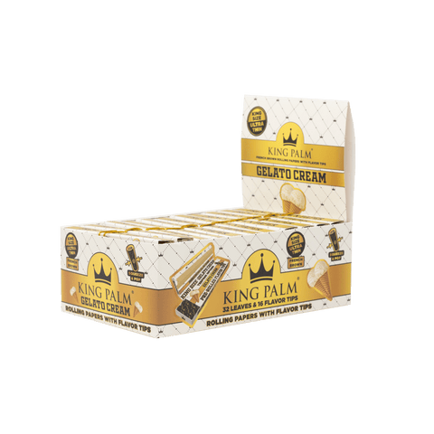 Flavor Booklets w/ Flavor Tips - King Size - Gelato Cream - Display Box - 24 Units Per Display