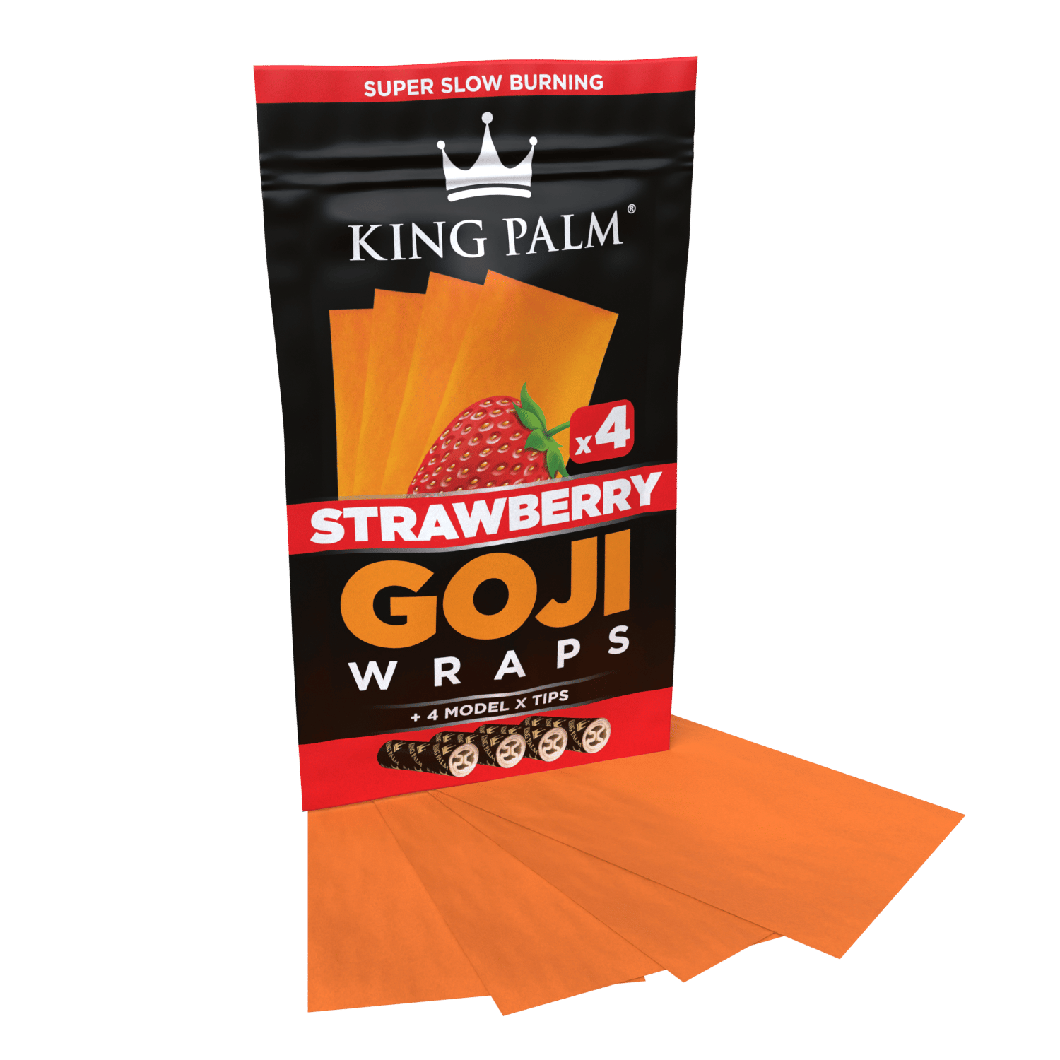 Goji strawberry pouch with wraps