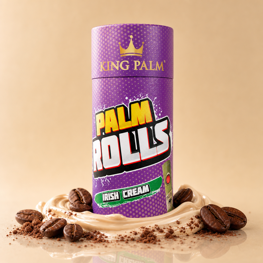 Irish Cream Palm Rolls paper tube packaging