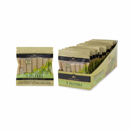 5 Corn Husk Filters (10mm) - Display Box - 24 Units Per Display