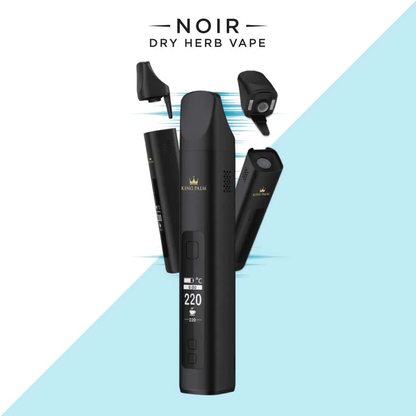 Noir - Dry Herb Vape Bundle with Replacement Parts King Palm Noir - Dry Herb Vape Bundle with Replacement Parts King Palm