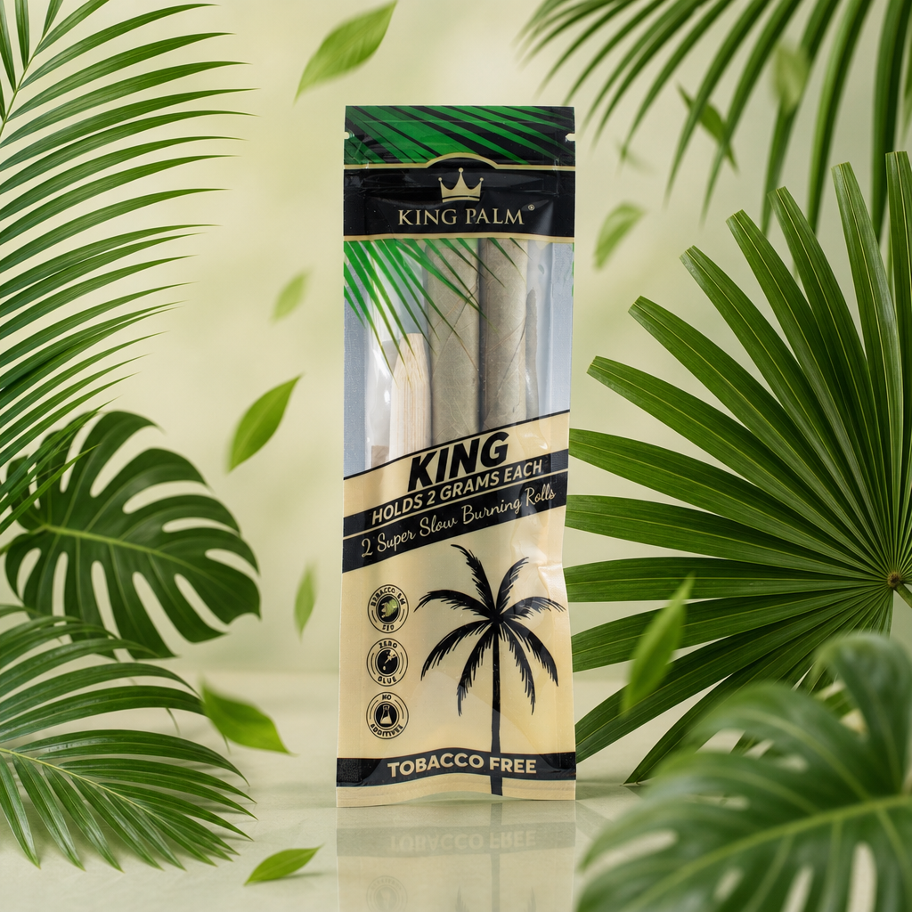 king palm tobacco leaf Organic Pre Rolls, & Chemical Free, Super Slow Burning, 100% Real Leaf, Just Fill It (10 Minis) : Health & Household King Palm Wrap Electric