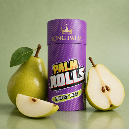 Perfect Pear Palm Rolls paper tube packaging