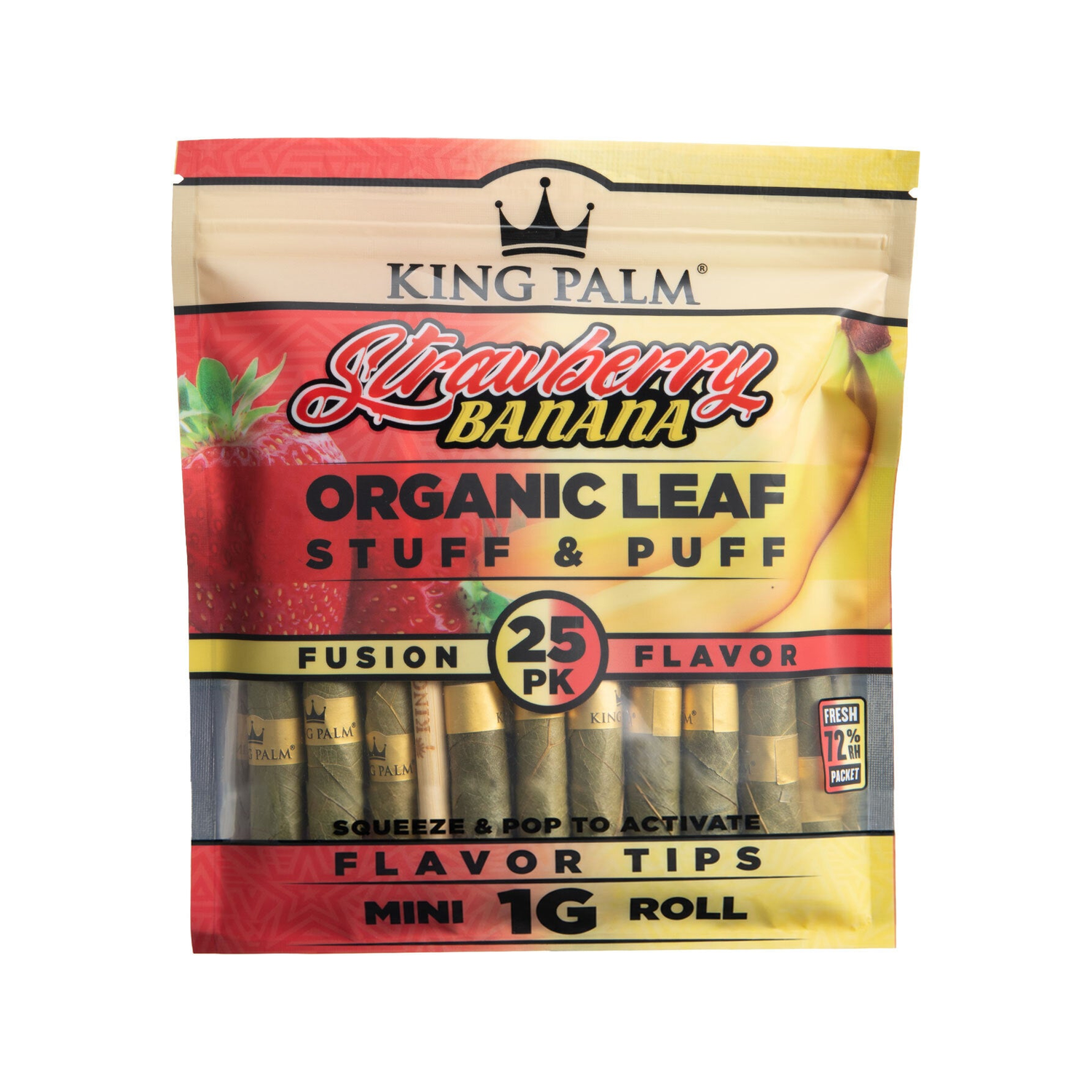 25 Mini Rolls - Strawberry Banana