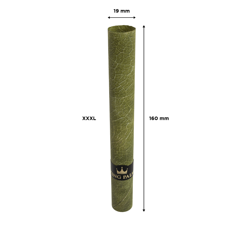king palm tobacco leaf cones Palms 11/4 3pk PRODUCT FEATURES King Palm XXL Rolls -