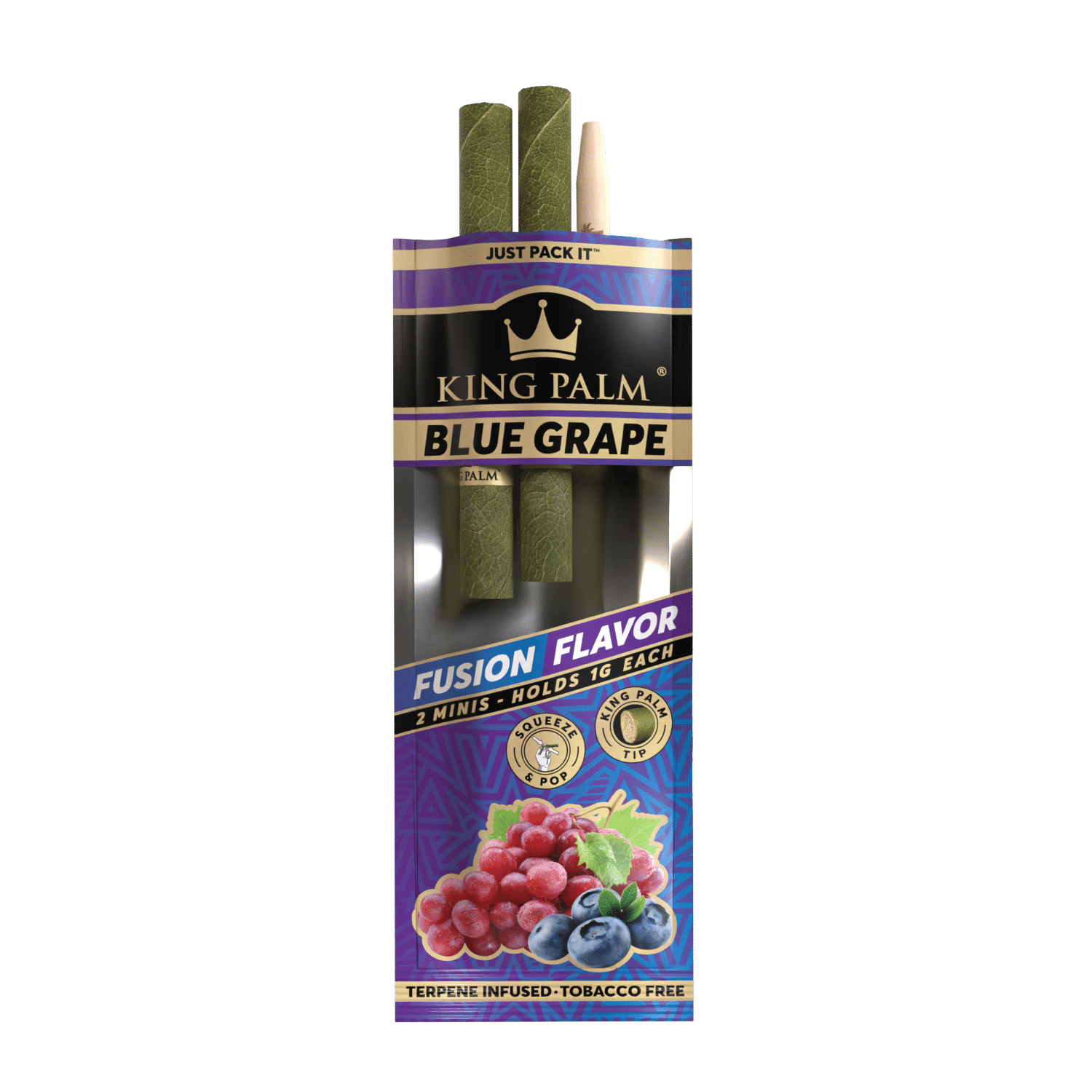blue grape 2 pack mini_Front pouch open
