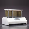 Futurola Knockbox 100 loaded with 100 King Palm x Futurola palm leaf cones, three-quarter view