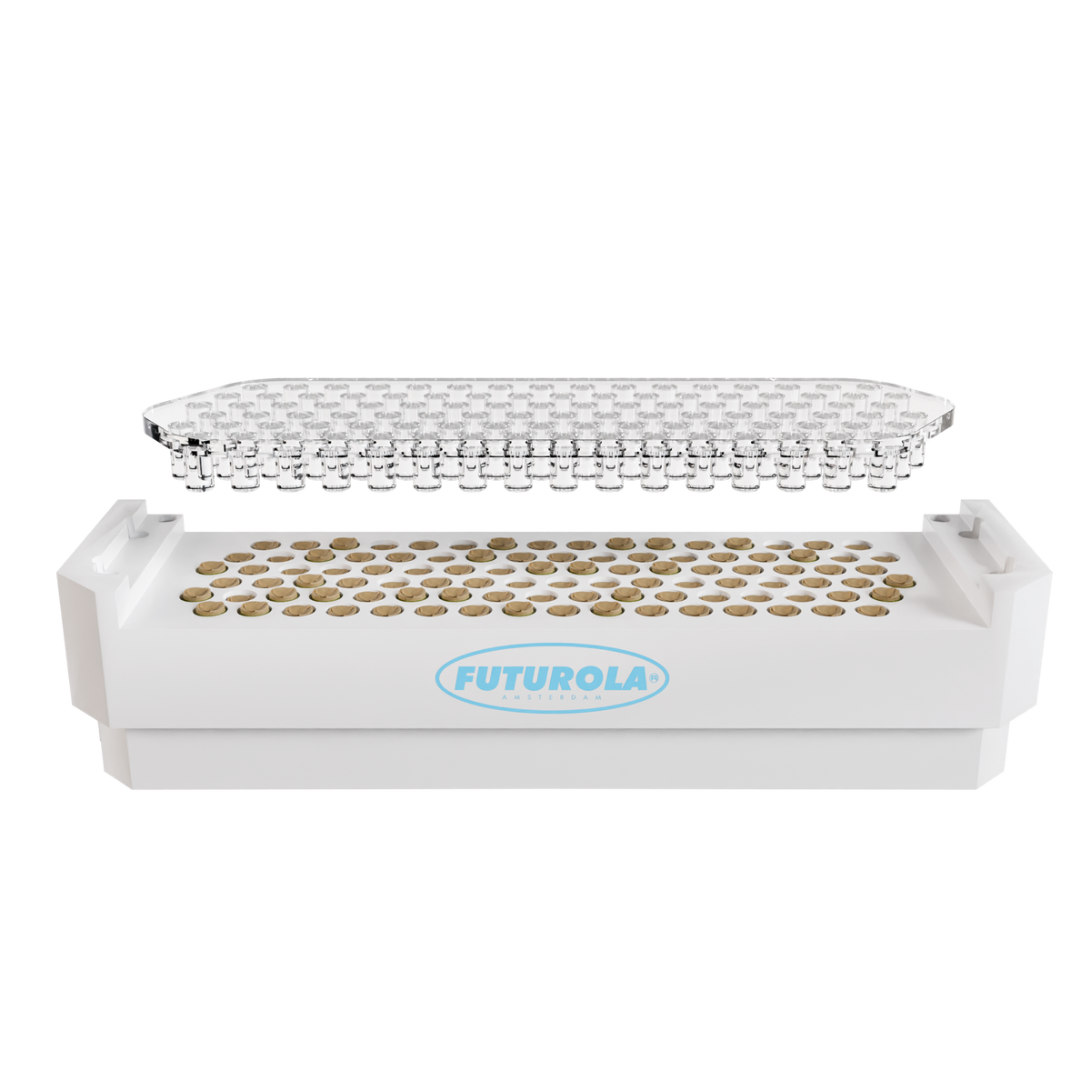 Futurola Dutch Crown Device with the crown plate raised over 100 filled cones