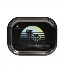 Metal Rolling Tray - Miami Vice - Small (7 x 5.5 Inch)