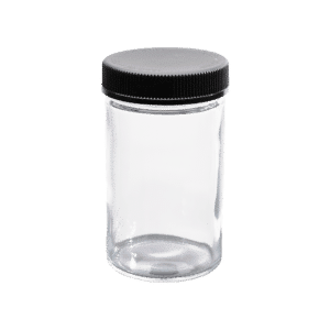 Glass Jar - Black Lid