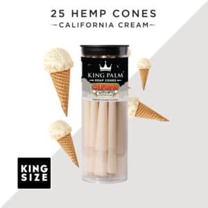 California Cream | 25 & 50 Pack | King Size Hemp Cones