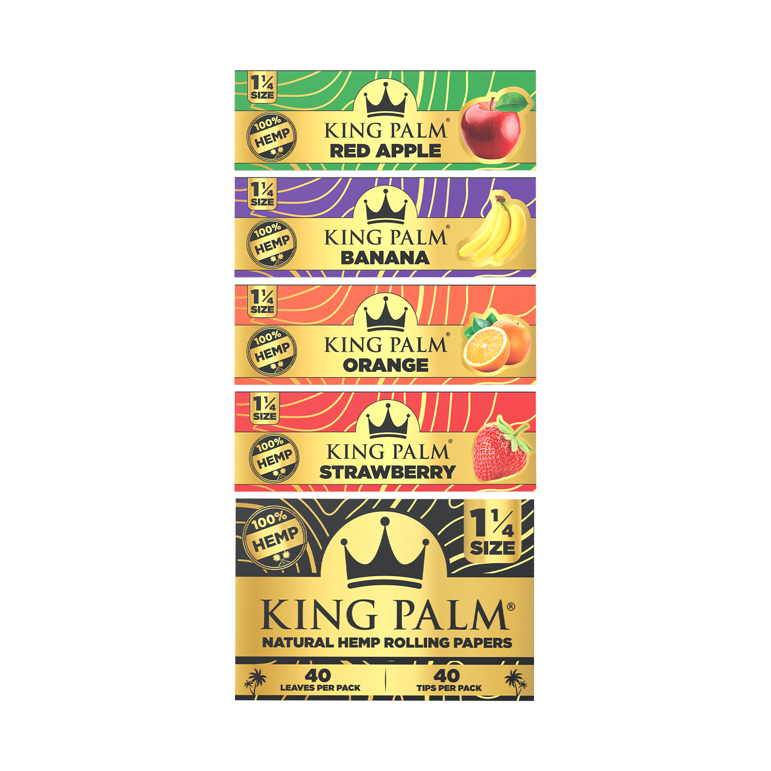 Hemp Rolling Papers by King Palm - Flavored & Natural