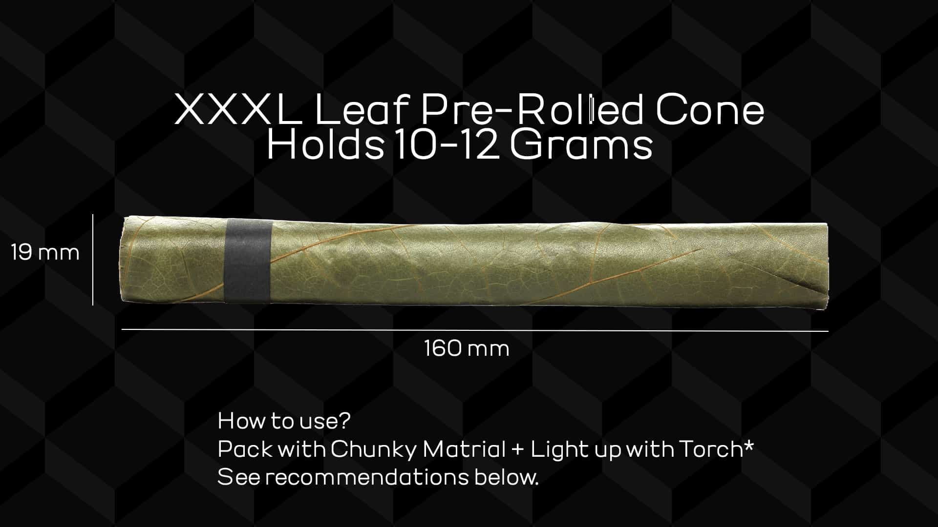 XXXL Big Blunt Cone - 10g Capacity Natural Smoking Wrap
